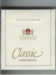Classic International cigarettes 100s