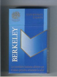 Berkeley superngs lights cigarettes blue