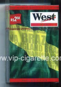 West Red World cigarettes Edition 2006 Brazil hard box
