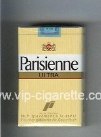 Parisienne Ultra yellow cigarettes soft box