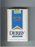 Derby Lights white and blue cigarettes soft box