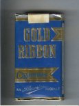 Gold Ribbon An Alhambra Product 100s cigarettes soft box Gold Ribbon An Alhambra Product 100s cigarettes soft box
