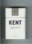 Kent USA Blend Ultra Lights 5 Lighter Charcoal Filter cigarettes hard box