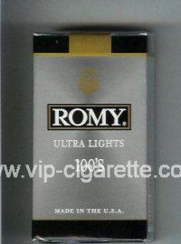 Romy Ultra Lights 100s cigarettes soft box