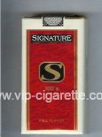 Signature S Full Flavor 100s cigarettes soft box