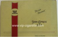 Three Threes State Express 333 50 cigarettes wide flat hard box