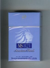 MS ETI 821 American Blend cigarettes hard box