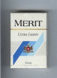 Merit Ultra Lights cigarettes hard box Merit Ultra Lights cigarettes hard box