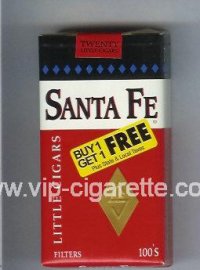 Santa Fe Little Cigars 100s cigarettes soft box