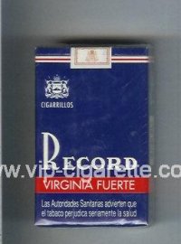 Record Virginia Fuerte cigarettes soft box