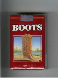 Boots Filters cigarettes red USA Mexico