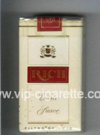 Rich Extra Suave 100s cigarettes white and red soft box
