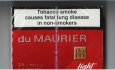 Du Maurier Light 25s cigarettes wide flat hard box