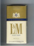 L&M Rich Mellow Distinctively Smooth Super Kings 100s cigarettes soft box L&M Rich Mellow Distinctively Smooth Super Kings 100s cigarettes soft box