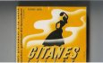 Gitanes Filtre yellow and black cigarettes wide flat hard box Gitanes Filtre yellow and black cigarettes wide flat hard box