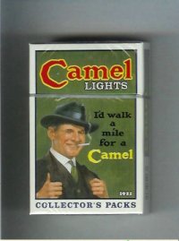 Camel Collectors Packs 1921 Lights cigarettes hard box