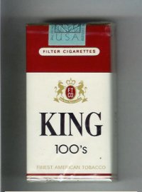 King Finest American Tobacco 100s cigarettes soft box