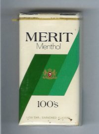 Merit Menthol 100s cigarettes soft box
