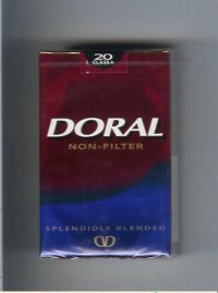Doral Splendidly Blended Non-Filter cigarettes soft box