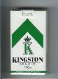 Kingston K Menthol 100s cigarettes soft box