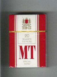 MT Special Blend white and red cigarettes hard box