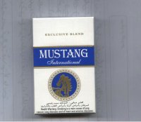 Mustang International cigarettes hard box