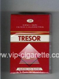 Tresor American Blend cigarettes red and white hard box