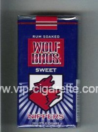 Wolf Bros Sweet Nippers Little Cigars 100s Cigarettes soft box