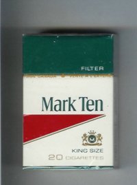 Mark Ten Filter cigarettes hard box