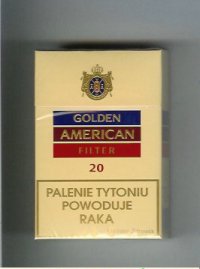 Golden American Filter cigarettes hard box