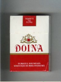 Doina white and red cigarettes hard box Doina white and red cigarettes hard box