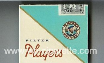 Player\'s Navy Cut Filter cigarettes wide flat hard box