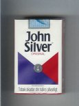 John Silver Original white and blue and red cigarettes soft box
