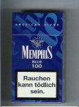 Memphis Blue American Blend 100 cigarettes hard box