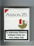 Assos 25 cigarettes white and red