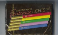 Nat Sherman's Fantasia Lights cigarettes wide flat hard box