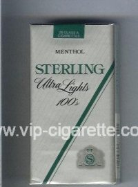 Sterling Ultra Lights 100s Menthol cigarettes soft box