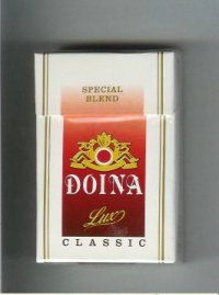 Doina Lux Classic Special Blend white and red cigarettes hard box Doina Lux Classic Special Blend white and red cigarettes hard box