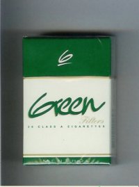 Green Filters Menthol cigarettes hard box