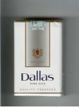 Dallas De Luxo Quality Tobaccos white and grey cigarettes soft box Dallas De Luxo Quality Tobaccos white and grey cigarettes soft box