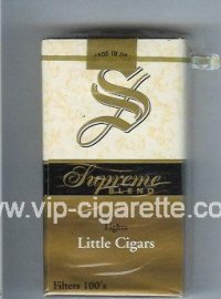 Supreme Blend Little Cigars Lights 100s Cigarettes soft box