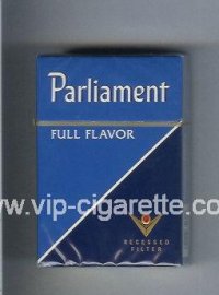 Parliament Full Flavor blue and dark blue cigarettes hard box
