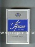 Prima Optima Legkij Smak grey and blue cigarettes hard box