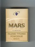 M Mars Lights cigarettes hard box M Mars Lights cigarettes hard box