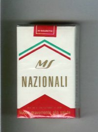 Nazionali white and red cigarettes soft box