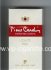 Pierre Cardin Lights 100s white and red cigarettes hard box