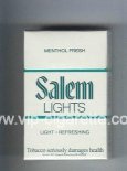 Salem Lights Menthol Fresh cigarettes hard box Salem Lights Menthol Fresh cigarettes hard box
