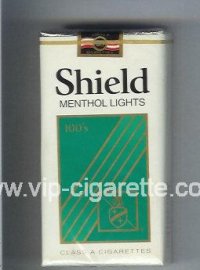Shield Menthol Lights 100s Cigarettes soft box