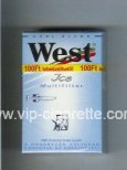 West 'R' Multifilter Ice Cool Blend cigarettes hard box West 'R' Multifilter Ice Cool Blend cigarettes hard box