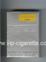 Sterling Lights cigarettes hard box